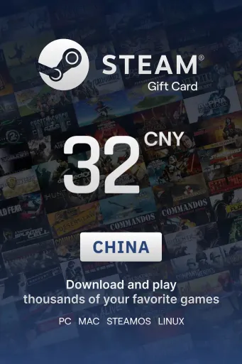 Steam Wallet 32 CNY Gift Card (China) - Digital Key