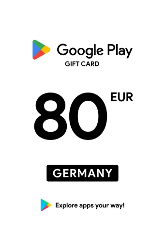 Google Play 80 EUR Gift Card (Germany) - Digital Key