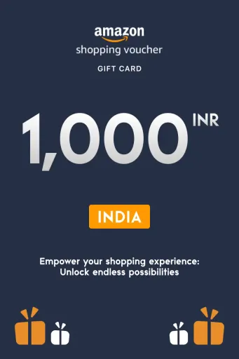 Product Image - Amazon Shopping Voucher 1000 INR Gift Card (India) - Digital Key