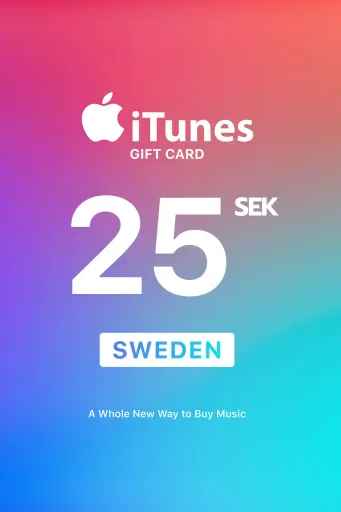 Apple iTunes 25 SEK Gift Card (Sweden) - Digital Key