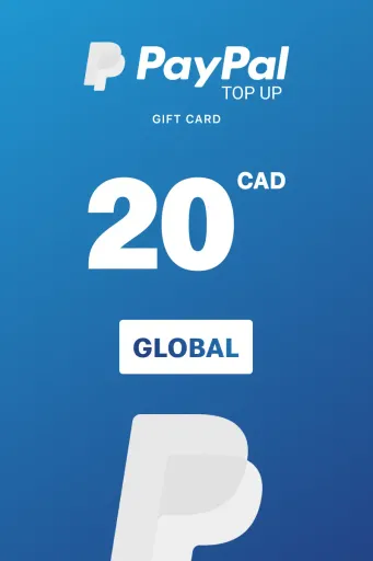 PayPal Instant Top Up 20 CAD Gift Card (Global) - Digital Key