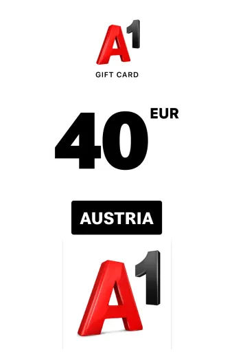 A1 Prepaid 40 EUR Gift Card (Austria) - Digital Key