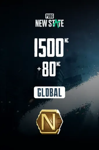 PUBG New State 1,500 NC + 80 Bonus (Global) - Digital Key