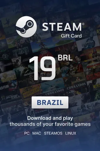 Steam Wallet 19 BRL Gift Card (Brazil) - Digital Key