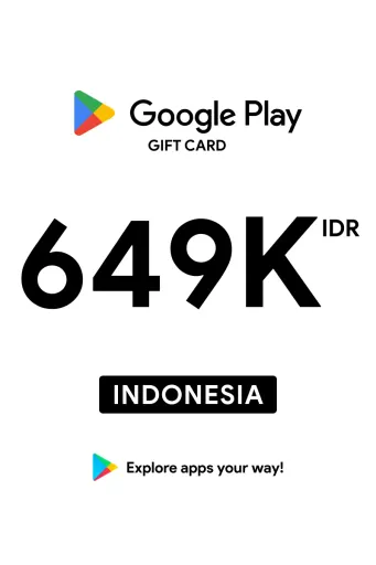 Google Play 649000 IDR Gift Card (Indonesia) - Digital Key