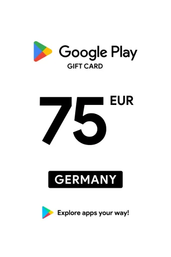 Google Play 75 EUR Gift Card (Germany) - Digital Key