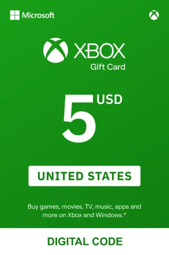 Xbox 5 USD Gift Card (United States) - Digital Key