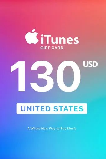 Apple iTunes 130 USD Gift Card (United States) - Digital Key