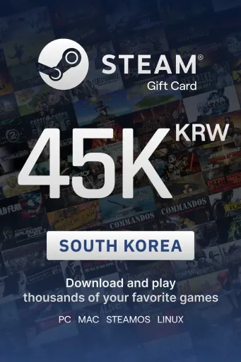 Steam Wallet 45000 KRW Gift Card (South Korea) - Digital Key