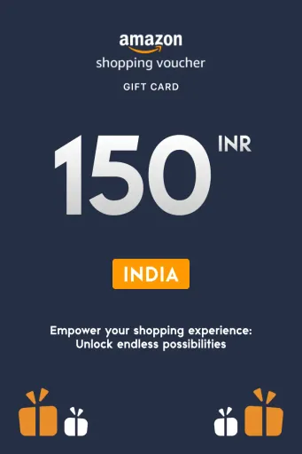 Amazon Shopping Voucher 150 INR Gift Card (India) - Digital Key