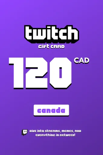 Twitch 120 CAD Gift Card (Canada) - Digital Key