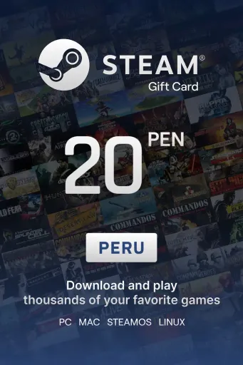 Steam Wallet 20 PEN Gift Card (Peru) - Digital Key