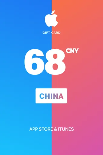 App Store & iTunes 68 CNY Gift Card (China) - Digital Key