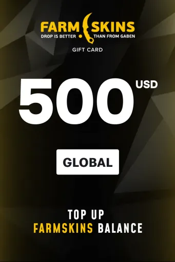 Farmskins Wallet Card 500 USD Gift Card (Global) - Digital Key