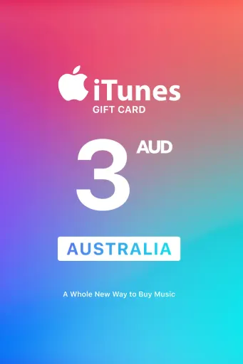 Apple iTunes 3 AUD Gift Card (Australia) - Digital Key