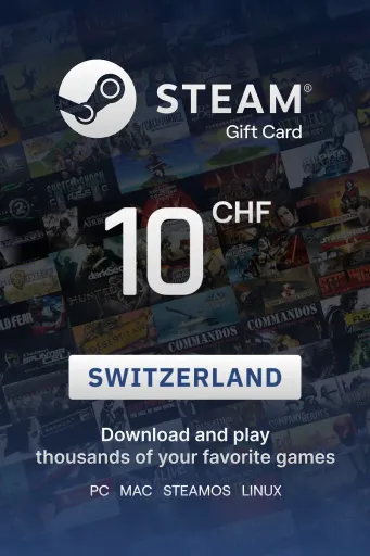 Steam Wallet 10 CHF Gift Card (Switzerland) - Digital key