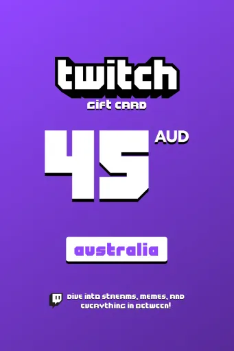 Twitch 45 AUD Gift Card (Australia) - Digital Key