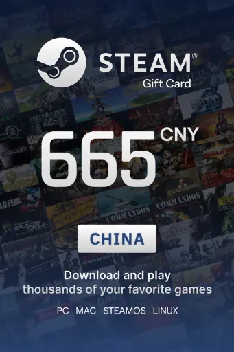 Steam Wallet 665 CNY Gift Card (China) - Digital Key