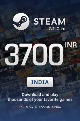 Steam Wallet 3700 INR Gift Card (India) - Digital Key