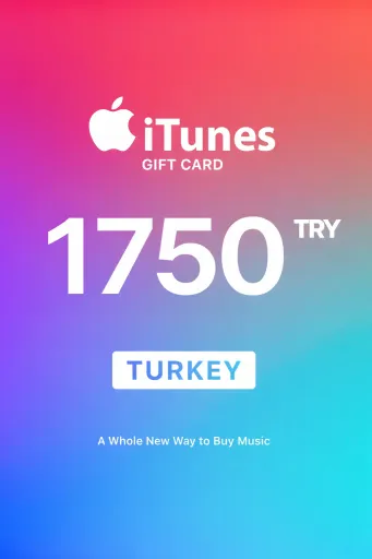 Apple iTunes 1750 TRY Gift Card (Turkey) - Digital Key