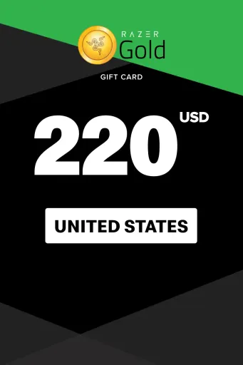 Razer Gold 220 USD Gift Card (United States) - Digital Key