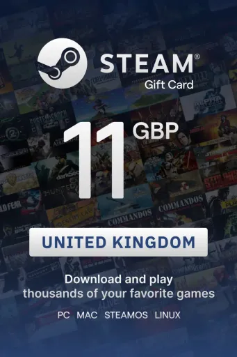 Steam Wallet 11 GBP Gift Card (United Kingdom) - Digital Key