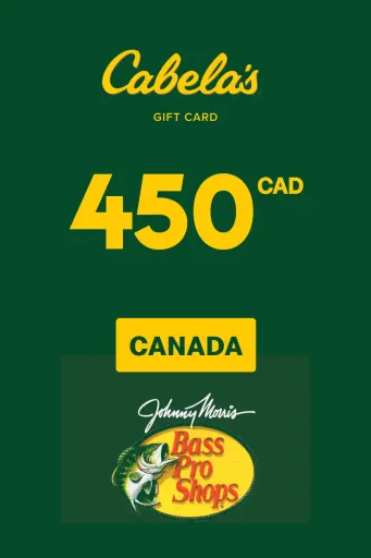 Product Image - Cabela's 450 CAD Gift Card (Canada) - Digital Key