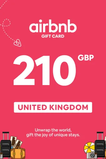 Product Image - Airbnb 210 GBP Gift Card (United Kingdom) - Digital Key
