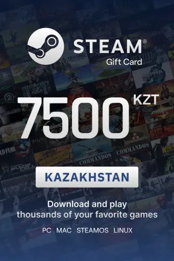 Steam Wallet 7500 KZT Gift Card (Kazakhstan) - Digital Key