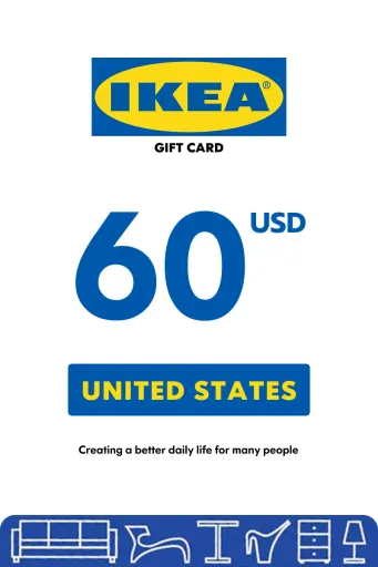 IKEA 60 USD Gift Card (United States) - Digital Key