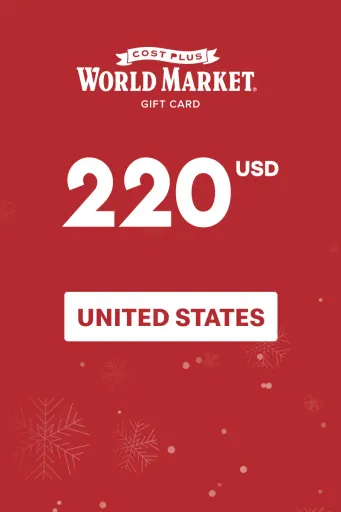 Cost Plus World Market 220 USD Gift Card (United States) - Digital Key