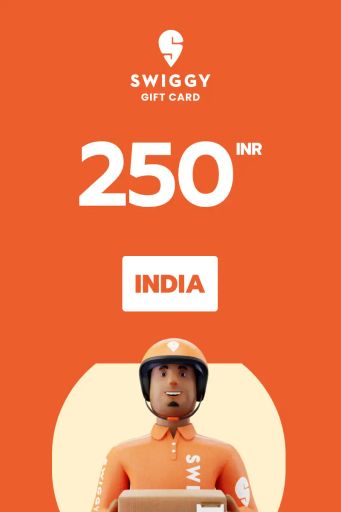 Swiggy 250 INR Gift Card (India) - Digital Key