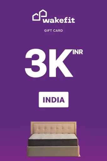 Product Image - Wakefit 3000 INR Gift Card (India) - Digital Key