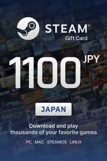 Steam Wallet 1100 JPY Gift Card (Japan) - Digital Key