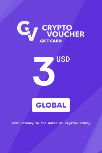 Crypto Voucher Bitcoin (BTC) 3 USD Gift Card (Global) - Digital Key