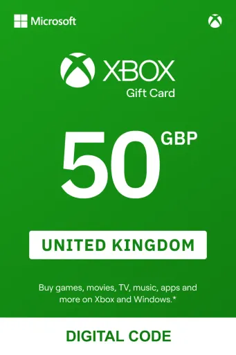 Xbox 50 GBP Gift Card (United Kingdom) - Digital Key