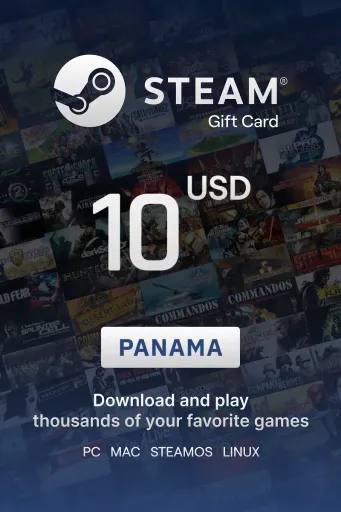 Steam Wallet 10 USD Gift Card (Panama) - Digital Key