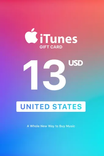 Apple iTunes 13 USD Gift Card (United States) - Digital Key