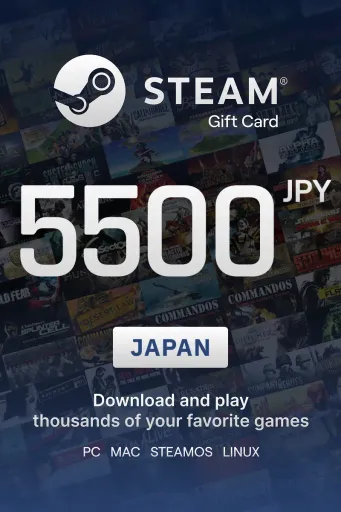 Steam Wallet 5500 JPY Gift Card (Japan) - Digital Key