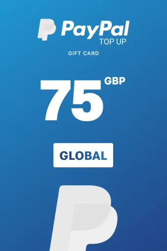 PayPal Instant Top Up 75 GBP Gift Card (Global) - Digital Key