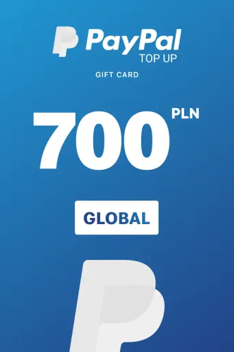 PayPal Instant Top Up 700 PLN Gift Card (Global) - Digital Key