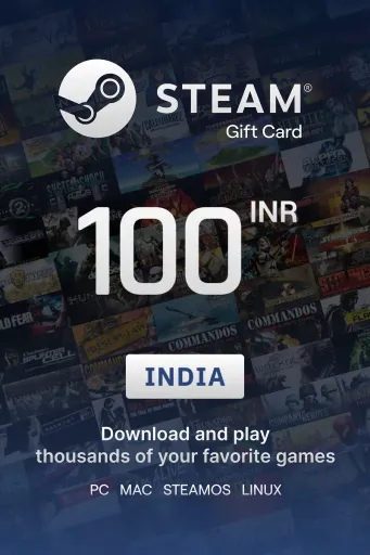 Steam Wallet 100 INR Gift Card (India) - Digital Key