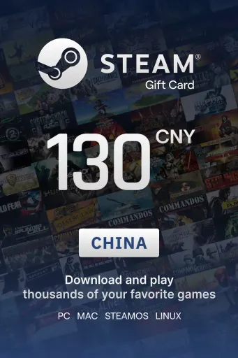 Steam Wallet 130 CNY Gift Card (China) - Digital Key