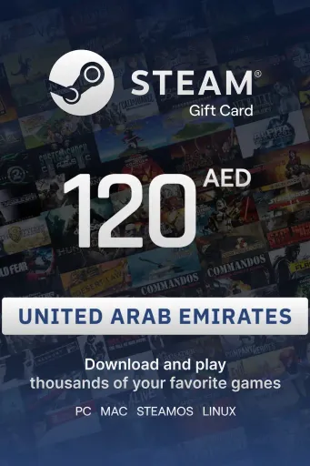 Steam Wallet 120 AED Gift Card (United Arab Emirates) - Digital key