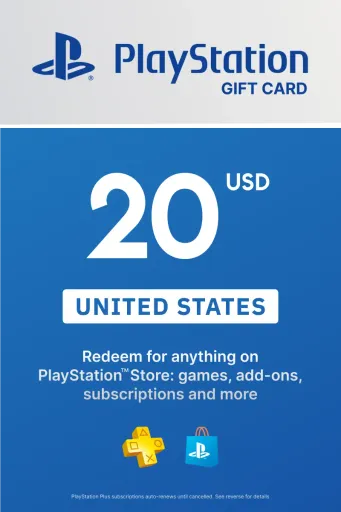 PlayStation Store 20 USD Gift Card (United States) - Digital Key