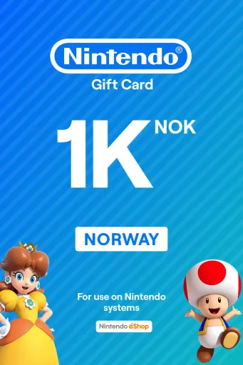 Nintendo eShop 1000 NOK Gift Card (Norway) - Digital Key