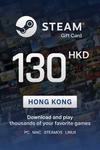 Steam Wallet 130 HKD Gift Card (Hong Kong) - Digital Key