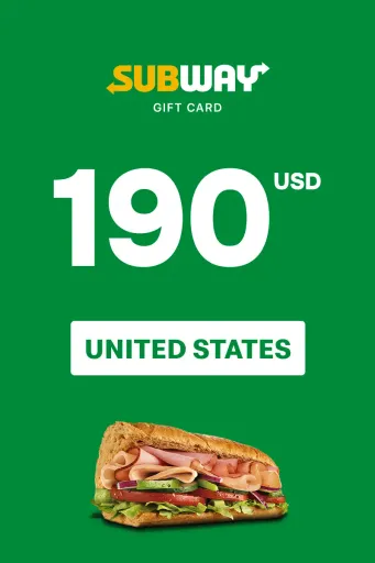 Subway 190 USD Gift Card (United States) - Digital Key