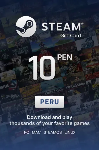 Steam Wallet 10 PEN Gift Card (Peru) - Digital Key