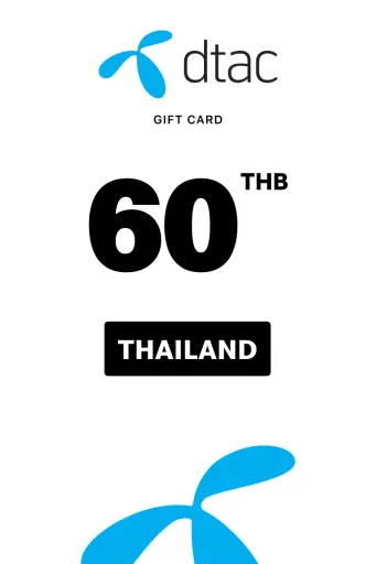 dtac 60 THB Gift Card (Thailand) - Digital Key